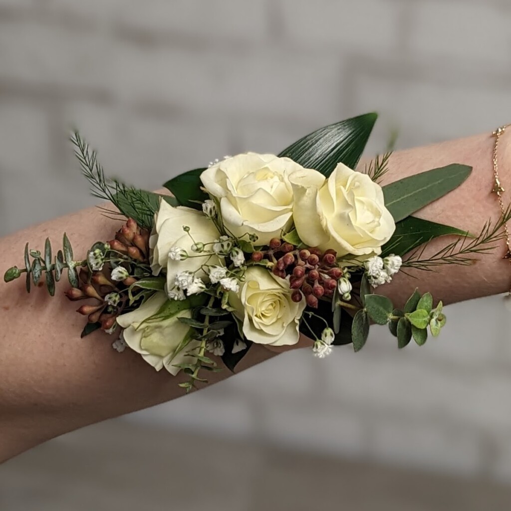 Classic Spray Rose Corsage Brown’s The Florist BD Canada